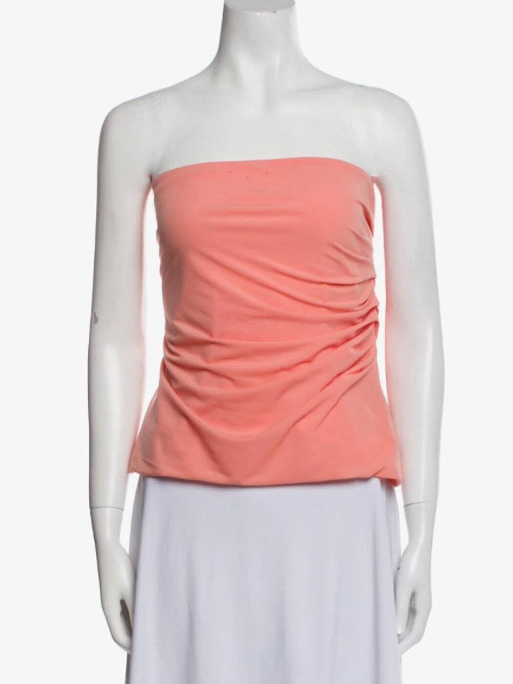 Helmut Lang Coral Bandeau Top